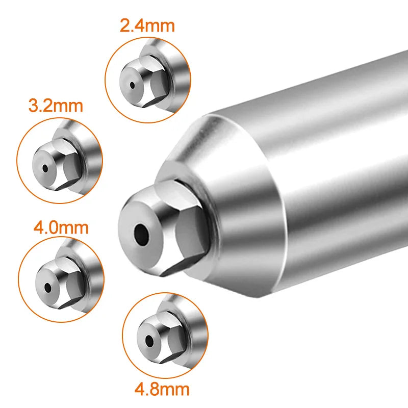 Electric Rivet Nut Drill Adapter 2.4–4.8mm – Cordless Riveting Tool Kit Attachment | Heavy-Duty Conversion Head