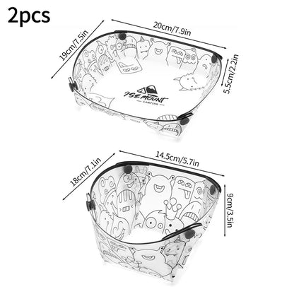 Outdoor Folding Camping Tableware Set – Lightweight Collapsible Bowl, Plate, Cup & Coffee Filter