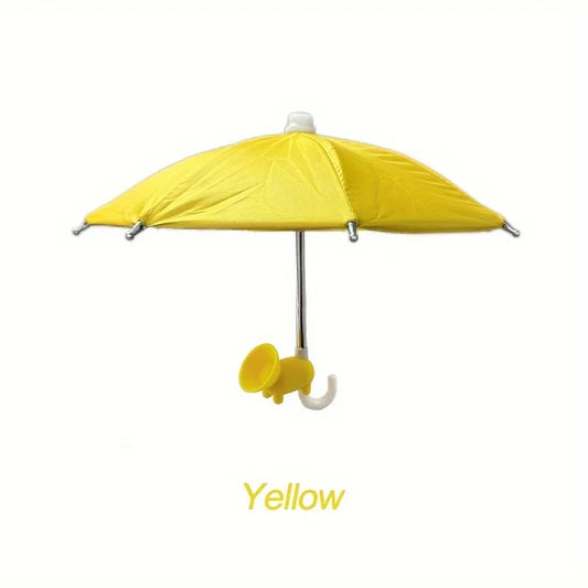 Mini Phone Umbrella Sunshade – Portable Suction-Cup Anti-Glare Cover for iPhone, Samsung & Smartphones