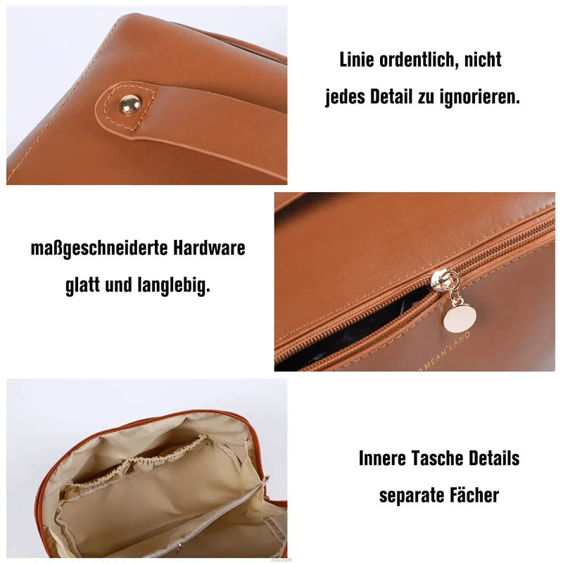 Fashionable Large Capacity PU Leather Travel Makeup Bag – Waterproof Multifunction Cosmetic Pouch for Women