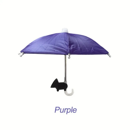 Mini Phone Umbrella Sunshade – Portable Suction-Cup Anti-Glare Cover for iPhone, Samsung & Smartphones