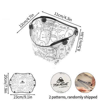 Outdoor Folding Camping Tableware Set – Lightweight Collapsible Bowl, Plate, Cup & Coffee Filter