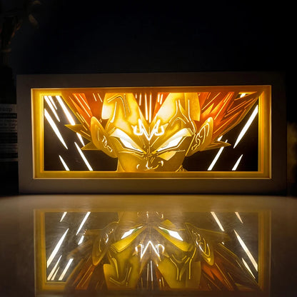 Demon Slayer 3D Paper-Cut Light Box – Remote Control LED Anime Night Lamp for Bedroom & Gift