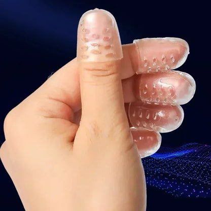 Transparent Soft Silicone Toe Caps – Anti-Friction Blister Protector for Foot Pain Relief and Foot Care