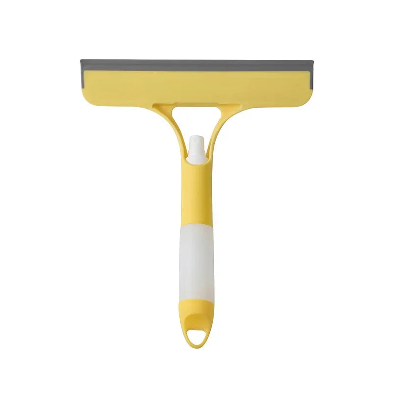 3‑in‑1 Spray, Scrub & Squeegee Tool – Home & Car Window Cleaner with Microfiber Pad