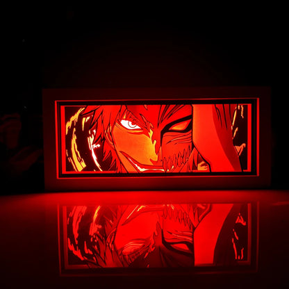Demon Slayer 3D Paper-Cut Light Box – Remote Control LED Anime Night Lamp for Bedroom & Gift