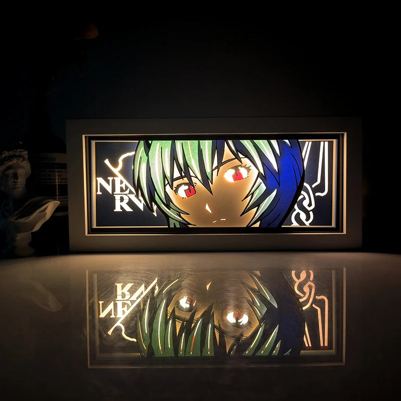 Demon Slayer 3D Paper-Cut Light Box – Remote Control LED Anime Night Lamp for Bedroom & Gift