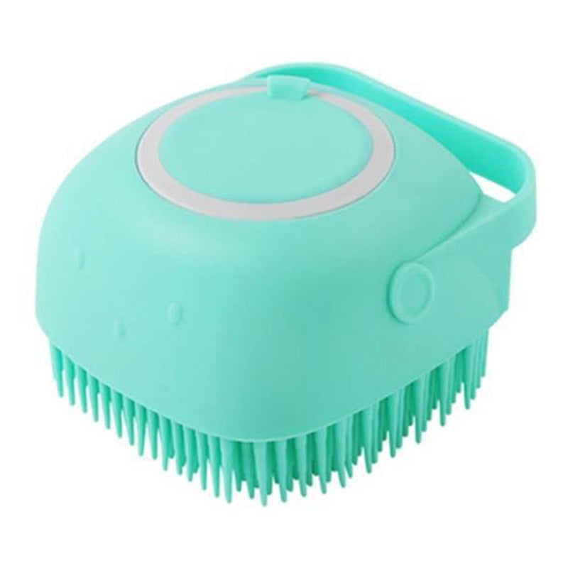 Silicone Dog Bath Massage Gloves Brush – Pet Grooming & Shampoo Dispensing Cleaning Tool for Dogs & Cats