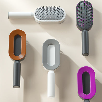 Self-Cleaning Hair Brush – Anti-Static Detangler