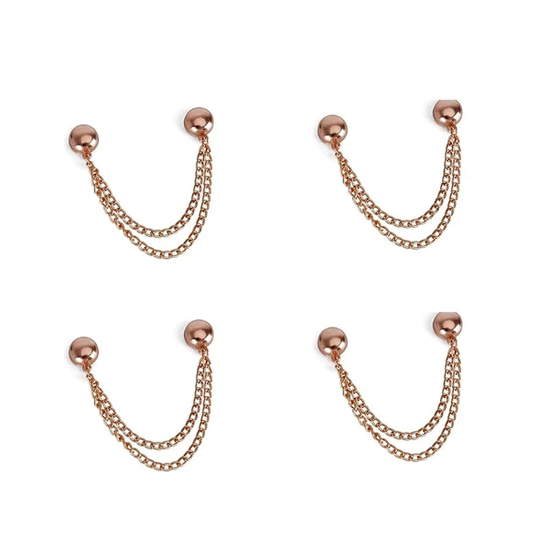 4PCS Magnetic Clothing Clips – No-Pin Fabric-Friendly Brooches for Scarves, Cardigans & Hijabs