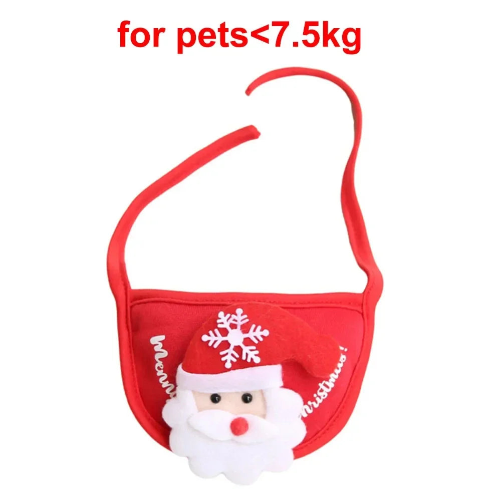 Christmas Pet Costume Set – Santa Hat & Scarf for Cats and Small Dogs | Holiday Dress-Up Outfit