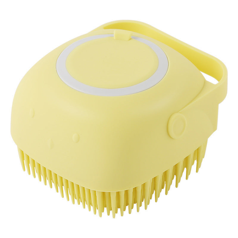 Silicone Dog Bath Massage Gloves Brush – Pet Grooming & Shampoo Dispensing Cleaning Tool for Dogs & Cats
