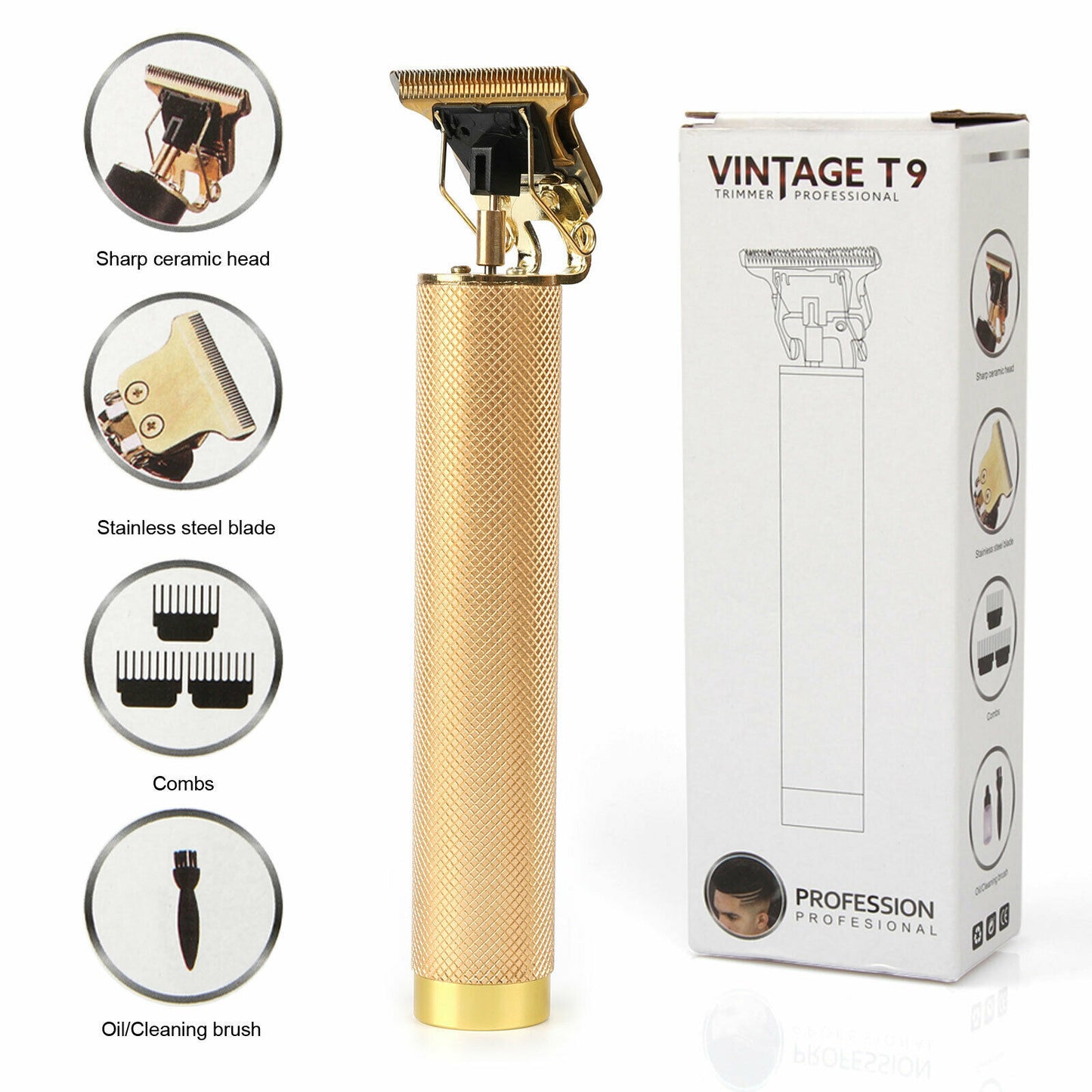 T-Blade USB Rechargeable Hair Clipper for Men – Cordless Beard Trimmer & Line-Up Shaver