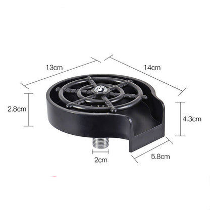 Bar Counter Cup Washer Sink – High-Pressure Spray Automatic Faucet Coffee Pitcher Wash Tool