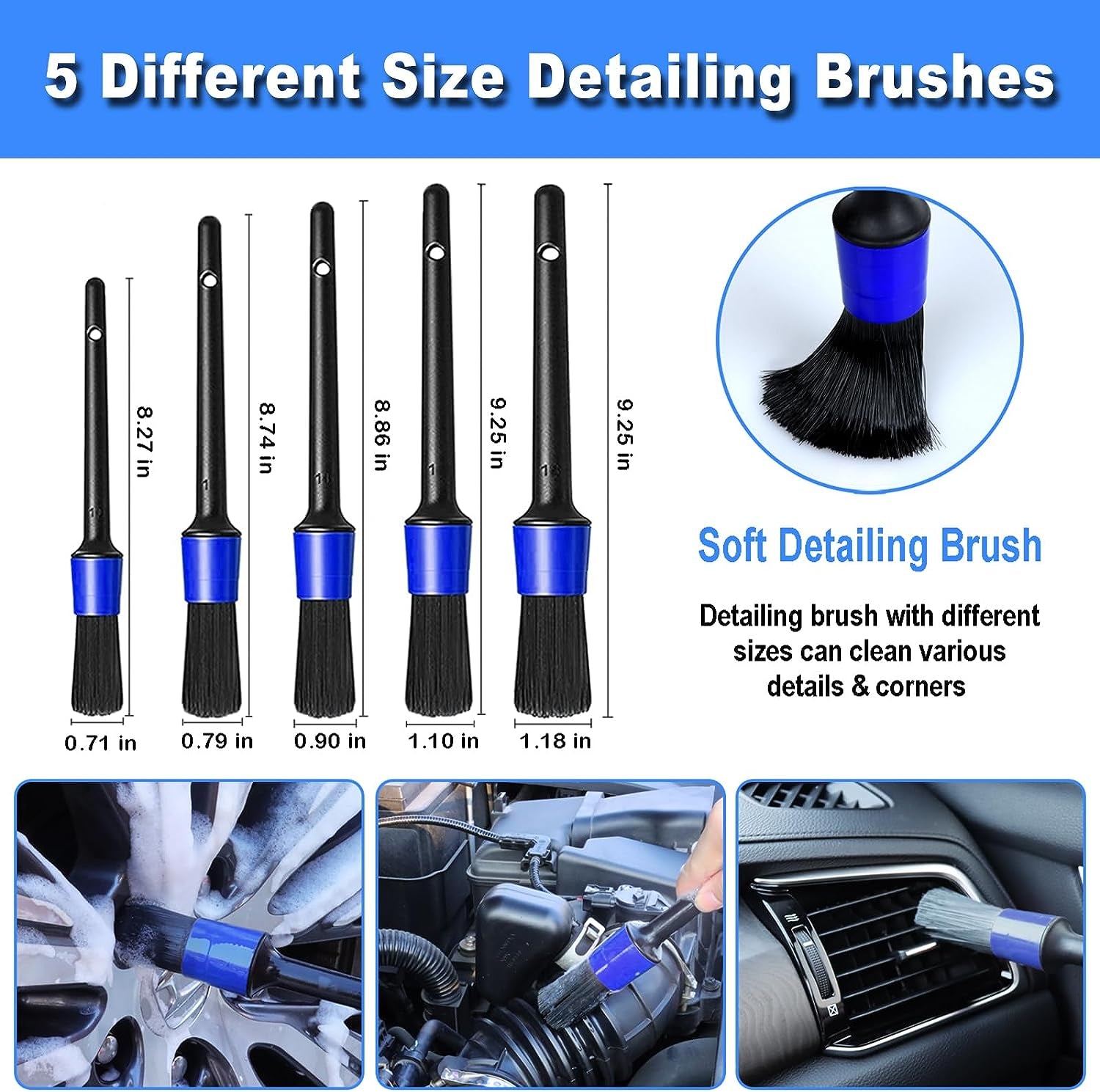 17-in-1 Premium Car Detailing Kit with Handheld Vacuum & Interior Cleaning Tools – Fast US Shipping