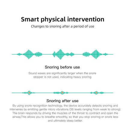 Smart Bluetooth Anti-Snoring Device – 24H Earset Sleep Tracker Aid
