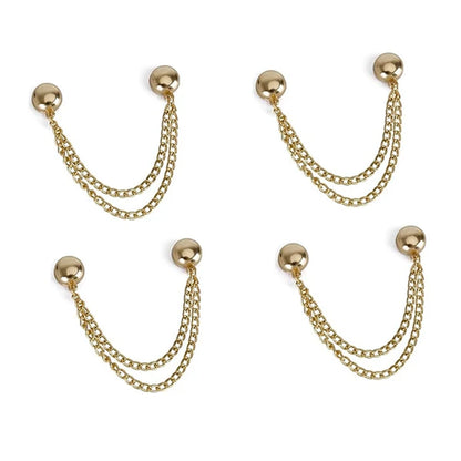 4PCS Magnetic Clothing Clips – No-Pin Fabric-Friendly Brooches for Scarves, Cardigans & Hijabs